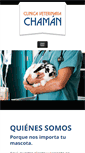 Mobile Screenshot of clinicaveterinariachaman.com