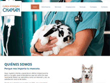 Tablet Screenshot of clinicaveterinariachaman.com